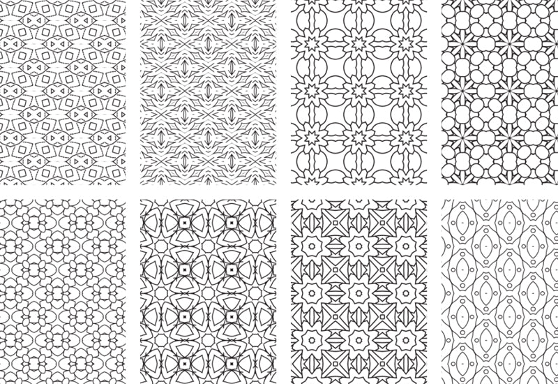 2500 Premium Quality Geometric Pattern Pages Bundle-Graphics-Artixty