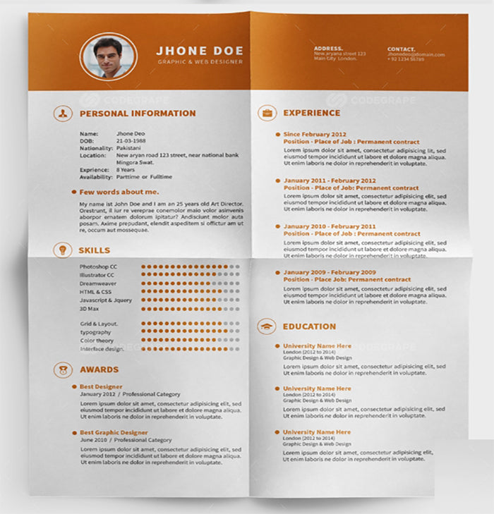 The Refined Resume Templates Bundle - 100 Designs-Templates-Artixty