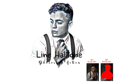 12 Halftone Effect Photoshop Actions Bundle - Artixty