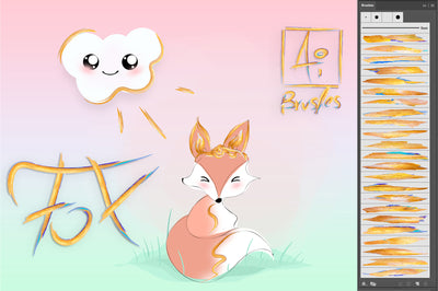700+ Colourful Illustrator Brushes Bundle-Add-Ons-Artixty