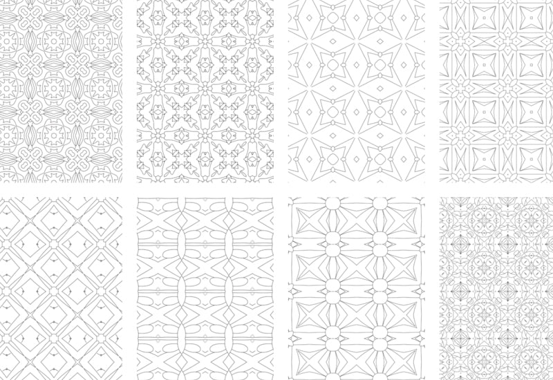 2500 Premium Quality Geometric Pattern Pages Bundle-Graphics-Artixty