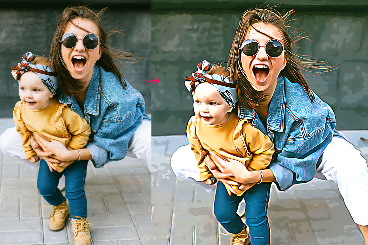 OIL PAINTING PHOTOSHOP ACTIONS BUNDLE