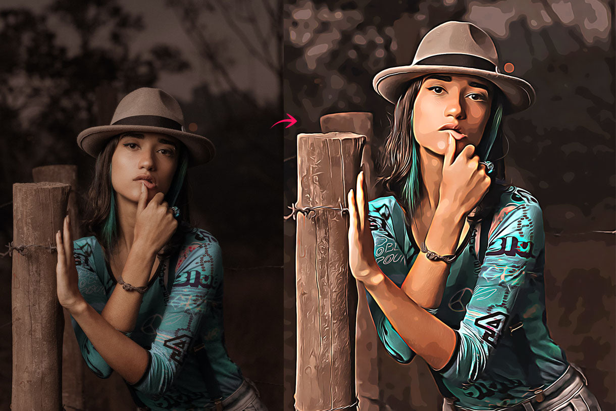 OIL PAINTING PHOTOSHOP ACTIONS BUNDLE