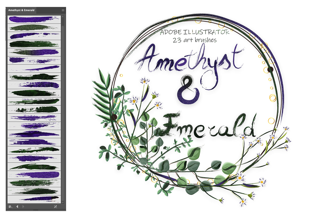 700+ Colourful Illustrator Brushes Bundle-Add-Ons-Artixty