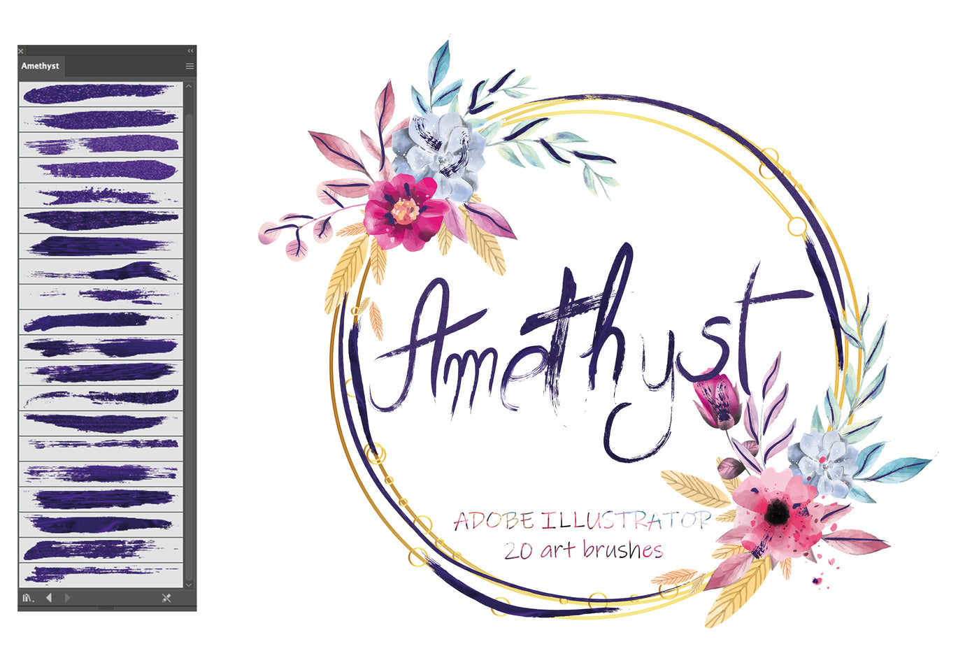 700+ Colourful Illustrator Brushes Bundle-Add-Ons-Artixty