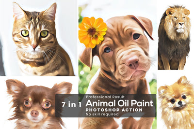 OIL PAINTING PHOTOSHOP ACTIONS BUNDLE