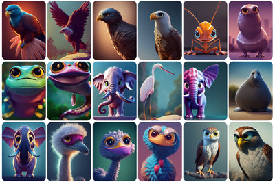 385 Adorable and Unique Animals Bundle - Artixty