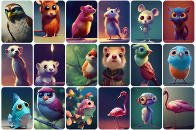 385 Adorable and Unique Animals Bundle - Artixty