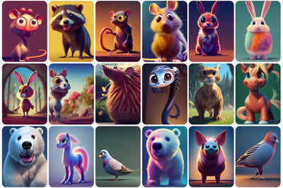 385 Adorable and Unique Animals Bundle - Artixty