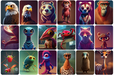 385 Adorable and Unique Animals Bundle - Artixty