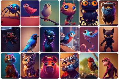 385 Adorable and Unique Animals Bundle - Artixty
