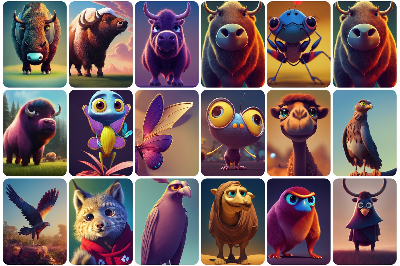 385 Adorable and Unique Animals Bundle - Artixty