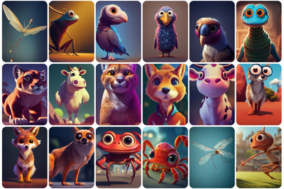 385 Adorable and Unique Animals Bundle - Artixty