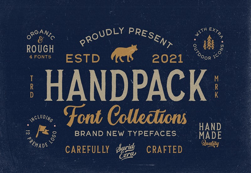 The Handpack Font Collection-Fonts-Artixty