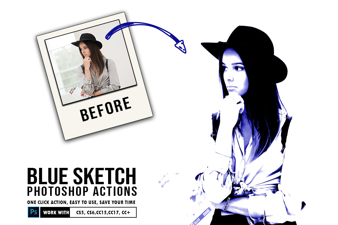 The 30-in-1 Modern Sketch Photoshop Actions Bundle-Add-Ons-Artixty