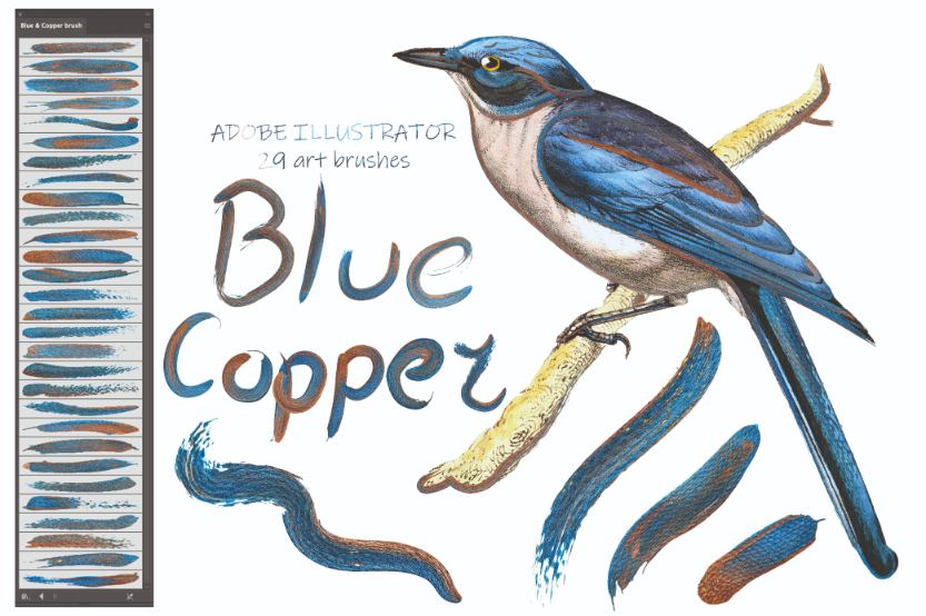 700+ Colourful Illustrator Brushes Bundle-Add-Ons-Artixty