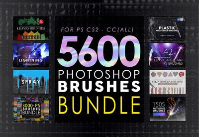 5600+ Artistic Photoshop Brushes Mega Bundle-Add-Ons-Artixty