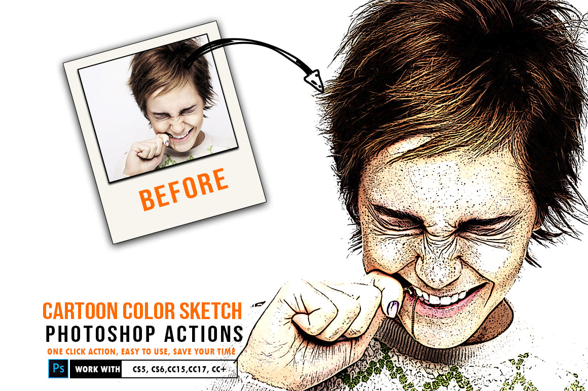 The 30-in-1 Modern Sketch Photoshop Actions Bundle-Add-Ons-Artixty