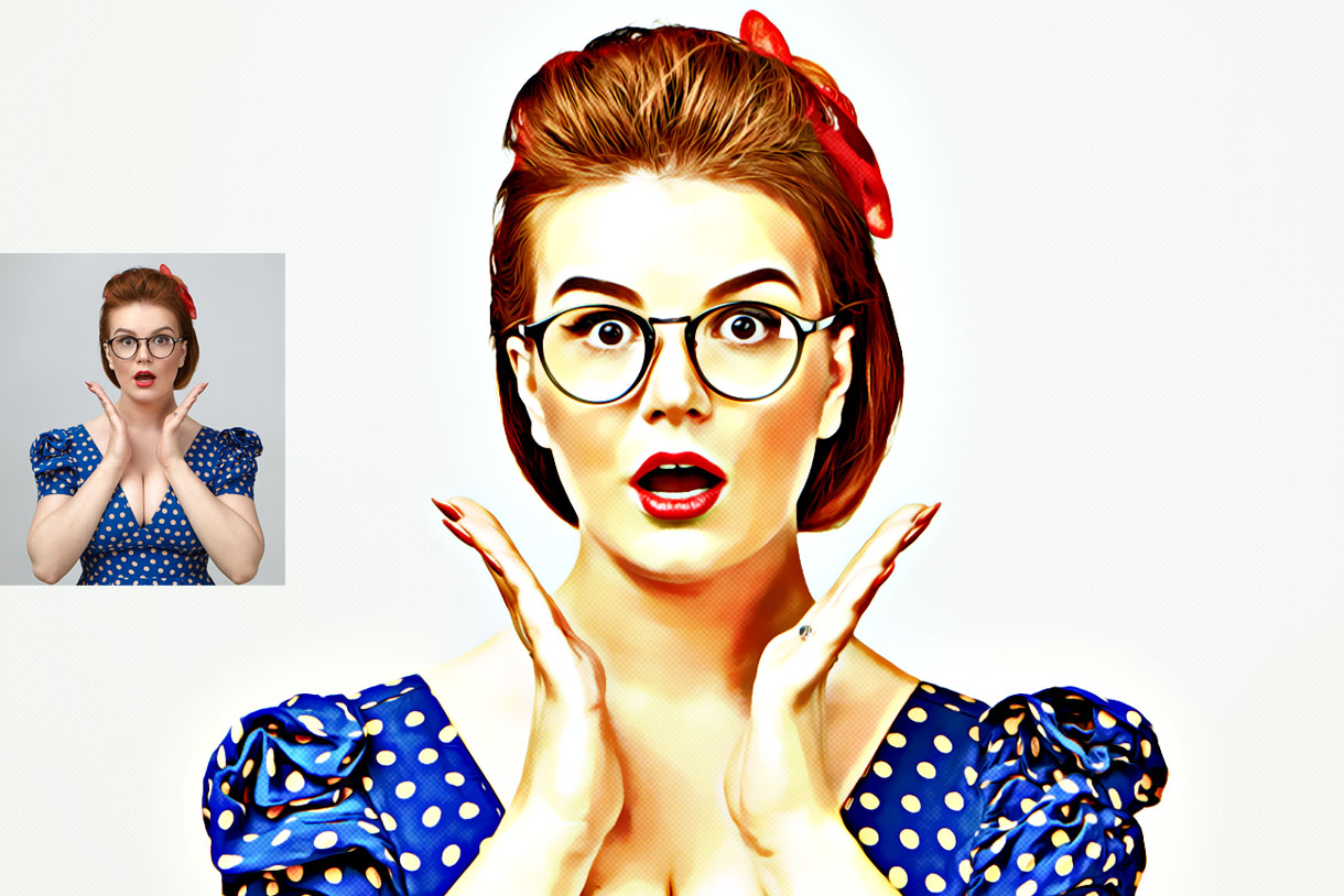 Digital Oil Painting Photoshop Actions Bundle