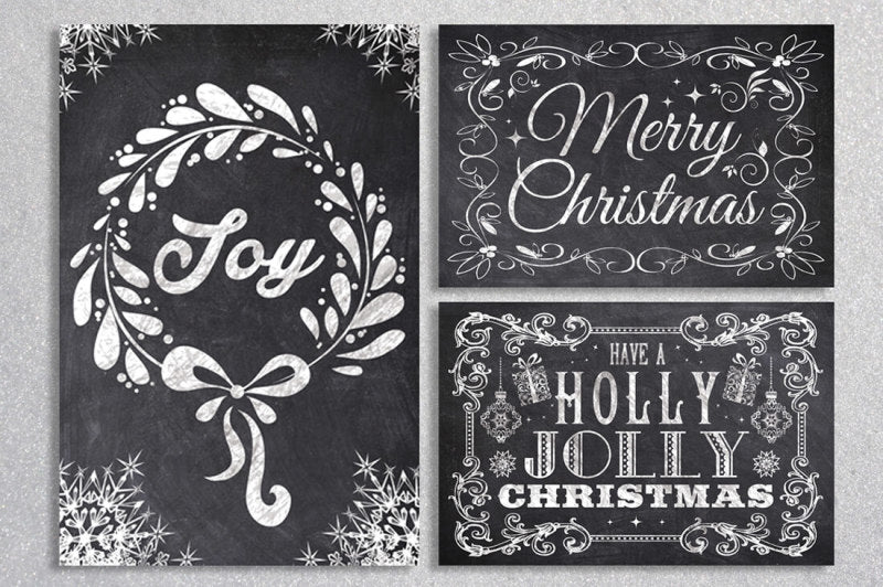 Chalk Mega Holiday Flyers Bundle - Artixty