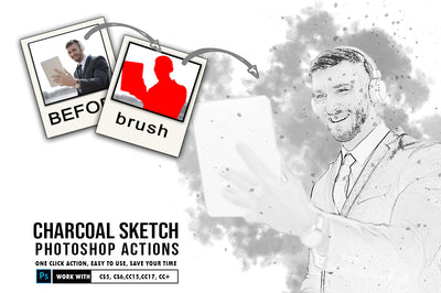 The 30-in-1 Modern Sketch Photoshop Actions Bundle-Add-Ons-Artixty
