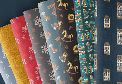 220 Christmas Holiday Seamless Patterns Bundle-Graphics-Artixty