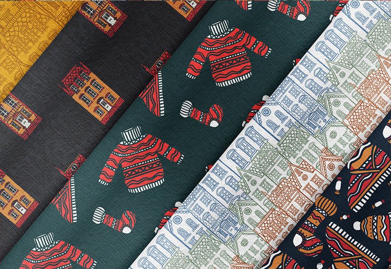 220 Christmas Holiday Seamless Patterns Bundle-Graphics-Artixty