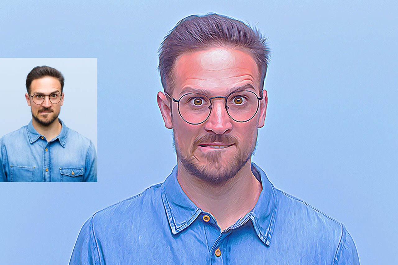 Digital Oil Painting Photoshop Actions Bundle