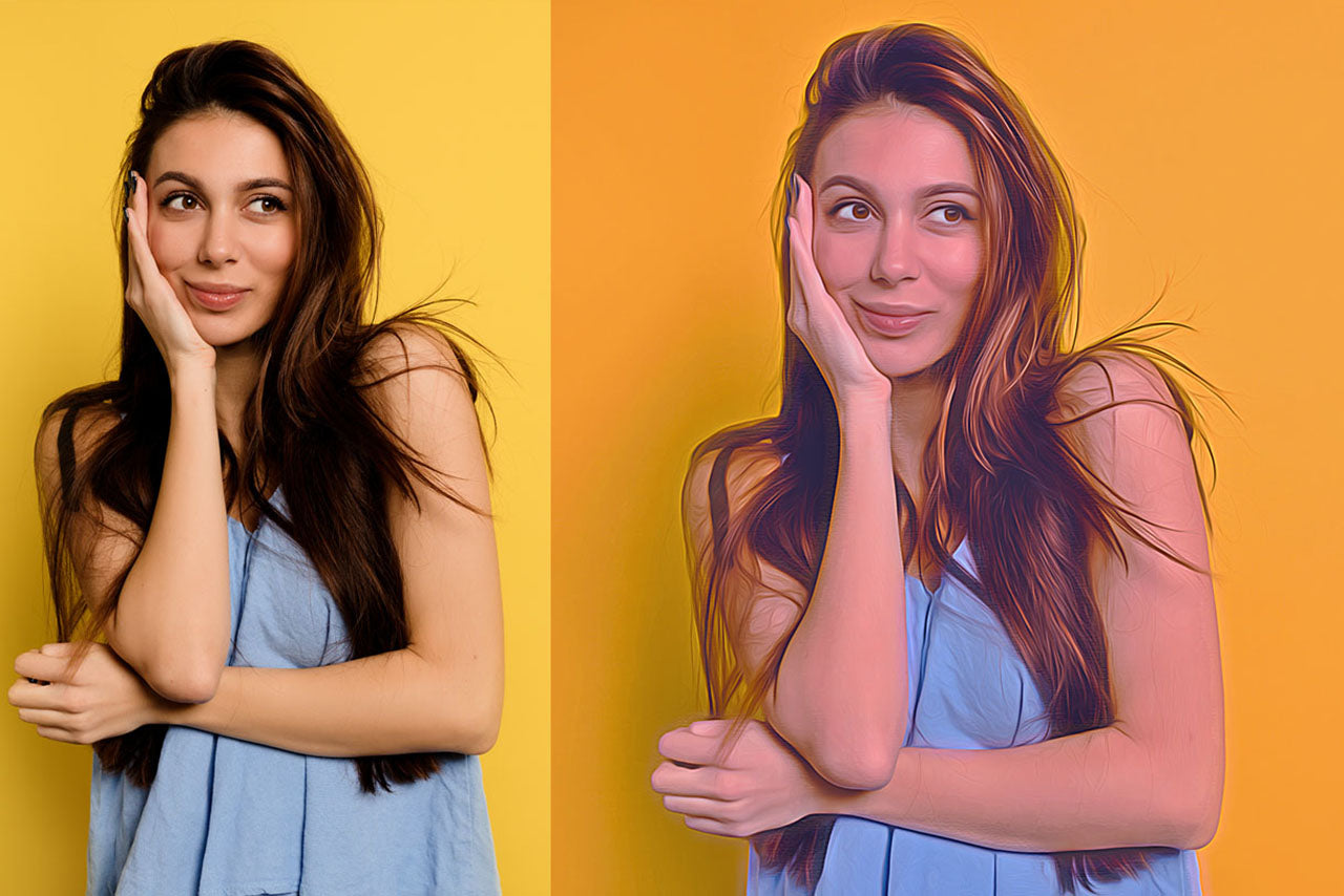 Digital Oil Painting Photoshop Actions Bundle