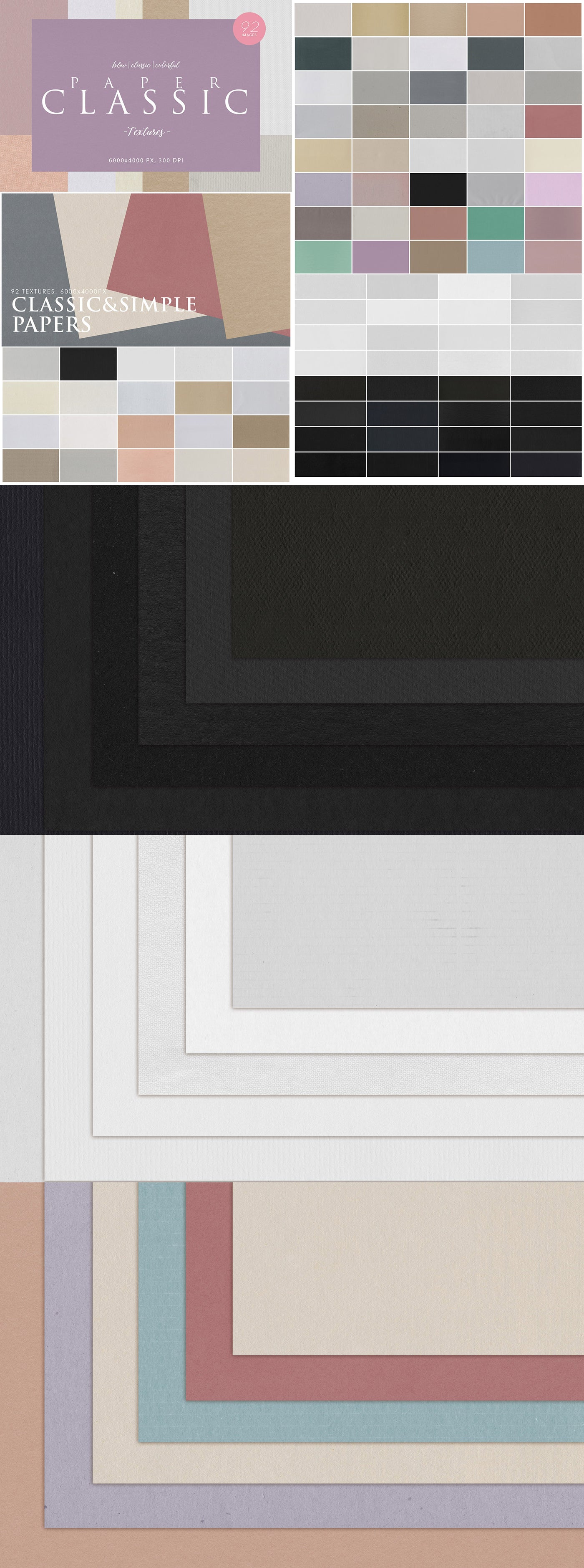 The 2350 Epic Paper Backgrounds & Textures Bundle - Artixty