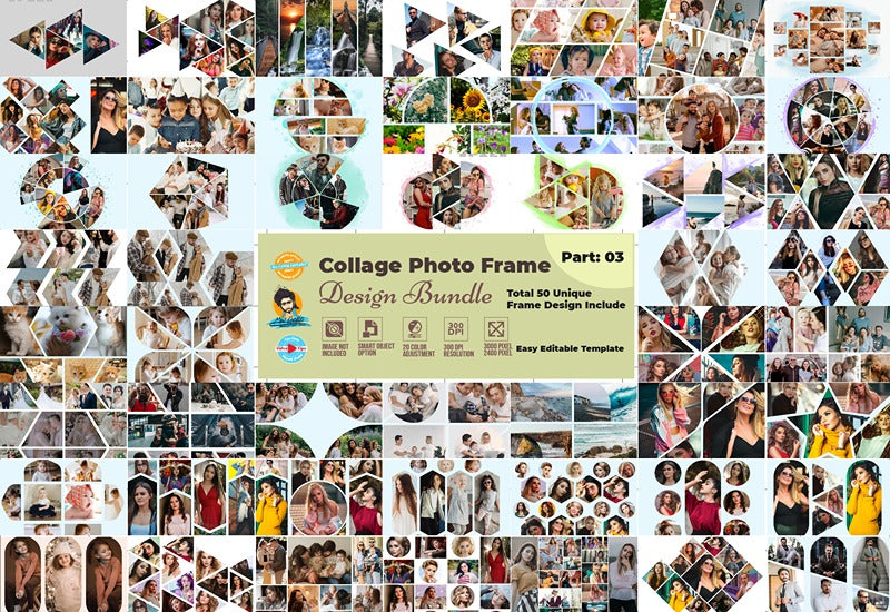 The Photo Collage Frames Bundle - Artixty