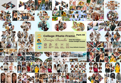 The Photo Collage Frames Bundle - Artixty
