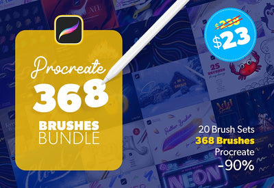 368 Ultra Procreate Brushes Bundle - Artixty