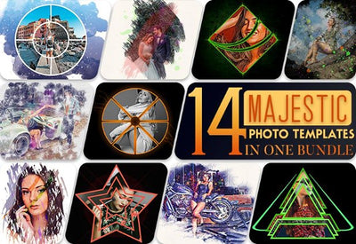 14 Majestic Photoshop Templates - Artixty