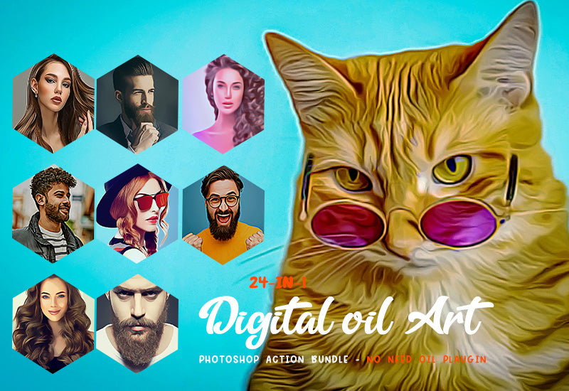 DIGITAL OIL ART PHOTOSHOP ACTIONS