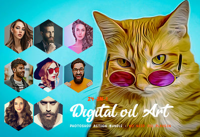DIGITAL OIL ART PHOTOSHOP ACTIONS
