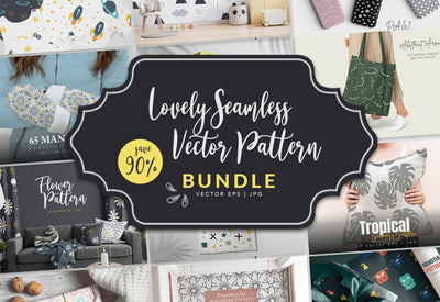214+ Lovely Seamless Vector Patterns Bundle-Graphics-Artixty
