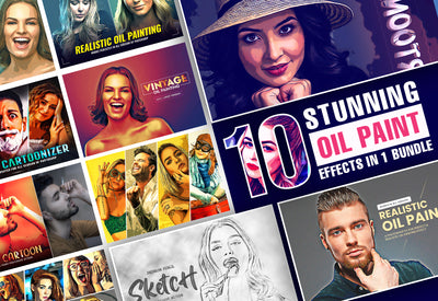 The 10-in-1 Stunning Oil Paint Effects Bundle-Add-Ons-Artixty