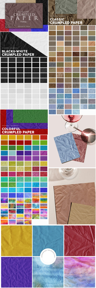 The 2350 Epic Paper Backgrounds & Textures Bundle - Artixty