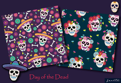120 Halloween Seamless Patterns Bundle-Graphics-Artixty