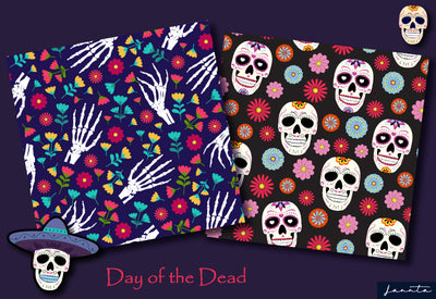 120 Halloween Seamless Patterns Bundle-Graphics-Artixty