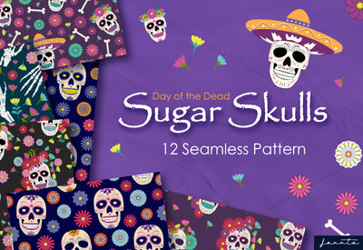 120 Halloween Seamless Patterns Bundle-Graphics-Artixty