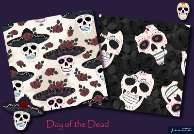 120 Halloween Seamless Patterns Bundle-Graphics-Artixty
