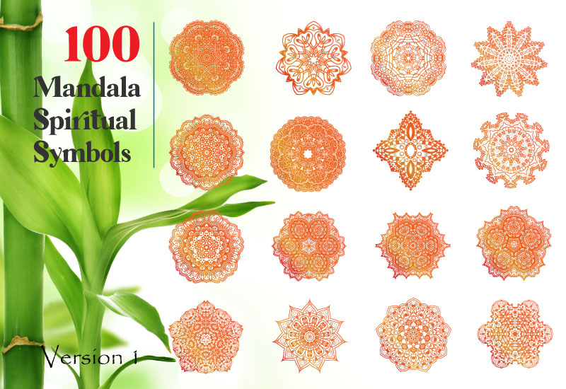 200+ Spiritual Mandala Illustrations Bundle-Graphics-Artixty