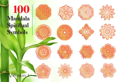 200+ Spiritual Mandala Illustrations Bundle-Graphics-Artixty