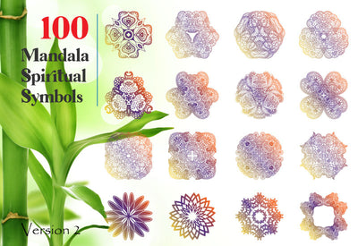 200+ Spiritual Mandala Illustrations Bundle-Graphics-Artixty