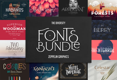 The Diversity Font Bundle - 72 Premium Fonts-Fonts-Artixty