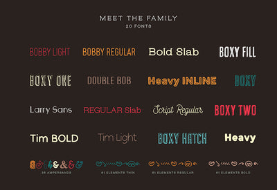 The Diversity Font Bundle - 72 Premium Fonts-Fonts-Artixty