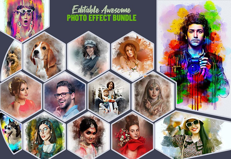 15 Awesome Photo Effects Bundle | Artixty