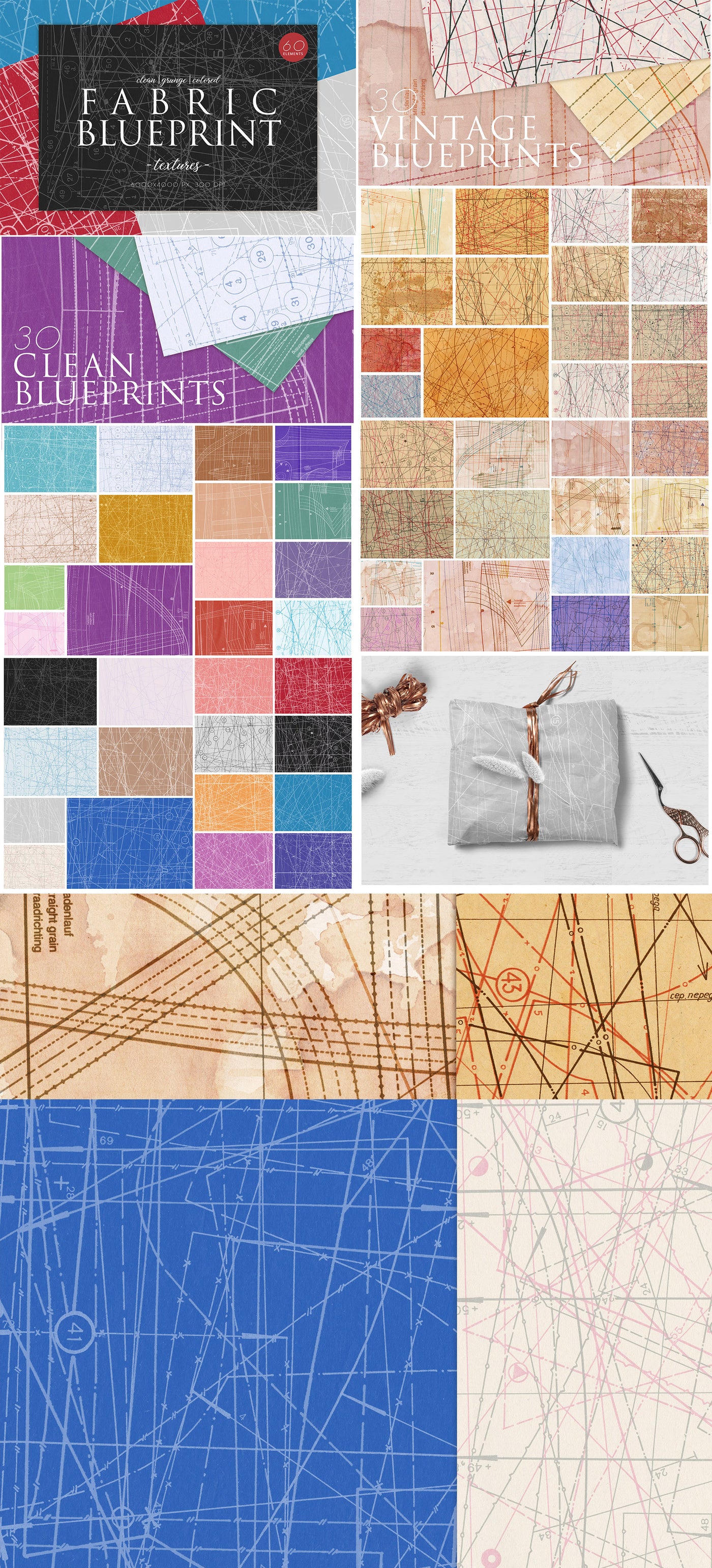 The 2350 Epic Paper Backgrounds & Textures Bundle - Artixty